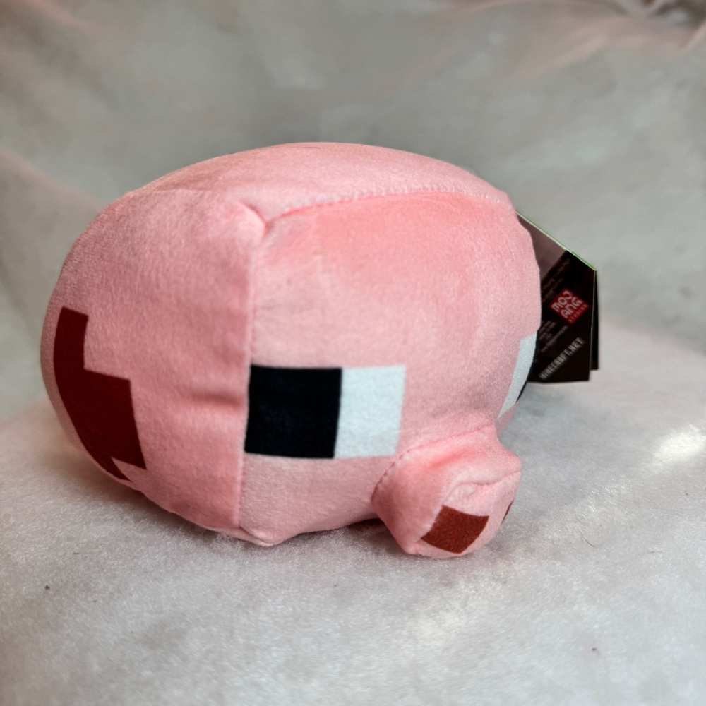 NEW Minecraft Smooshimals Pig‎ 7” Plush Chibi Toy Factory Mojang Pink NWT 2024